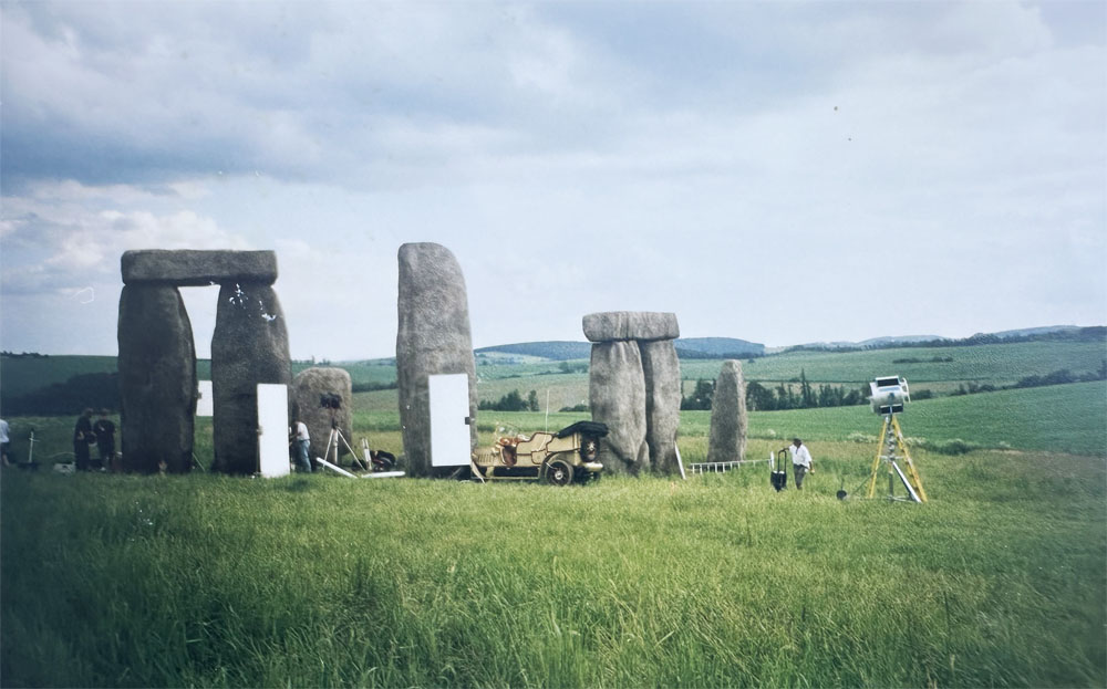 The fake Stonehenge was build for SHANGHAI KNIGHTS in the Czech Republic outside of Prague