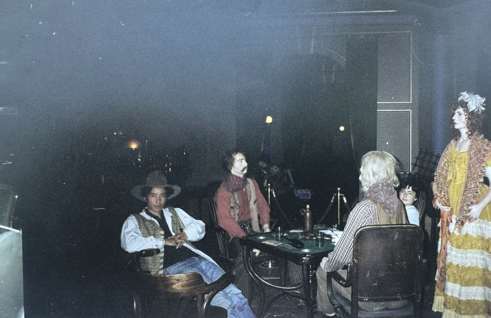 Jackie Chan's double and stand-in Ramazan Amirgaliyev waiting for his call on the set of SHANGHAI KNIGHTS