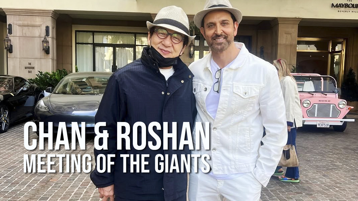 Jackie Chan bumps into Bollywood star Hrithik Roshan in Beverly Hills