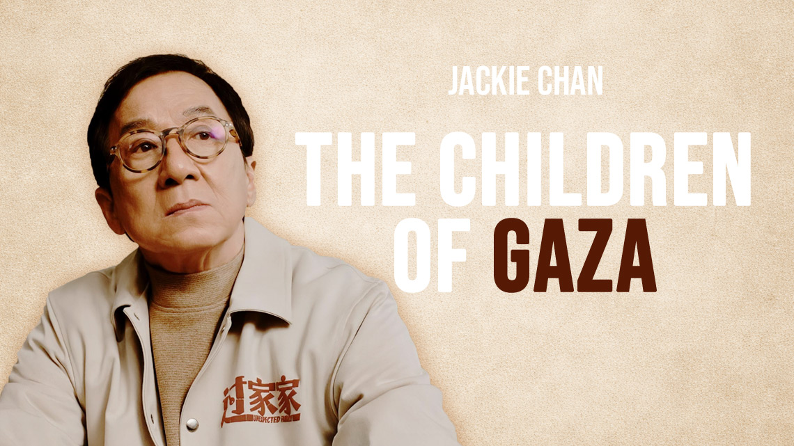 War in the Middle East: Jackie Chan cries for the children in Gaza